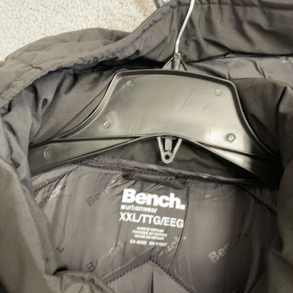 Bench Women's XXL Black Quilted Hooded Puffer Coat Jck0248 - Picture 9 of 15